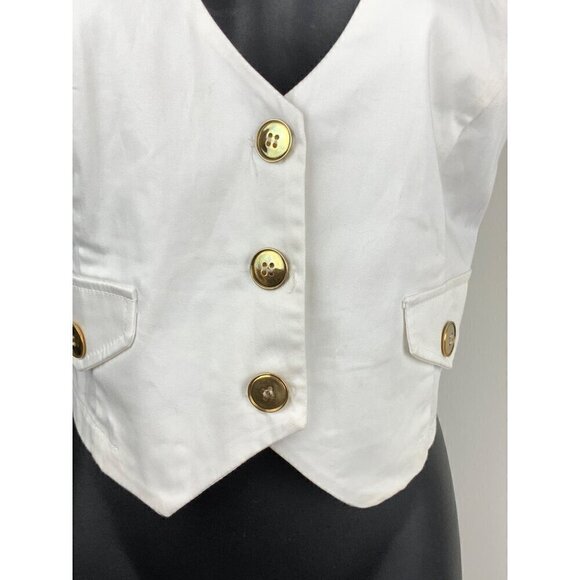 CR signature vest/ waistcoat womens small cotton spandex - Picture 2 of 5